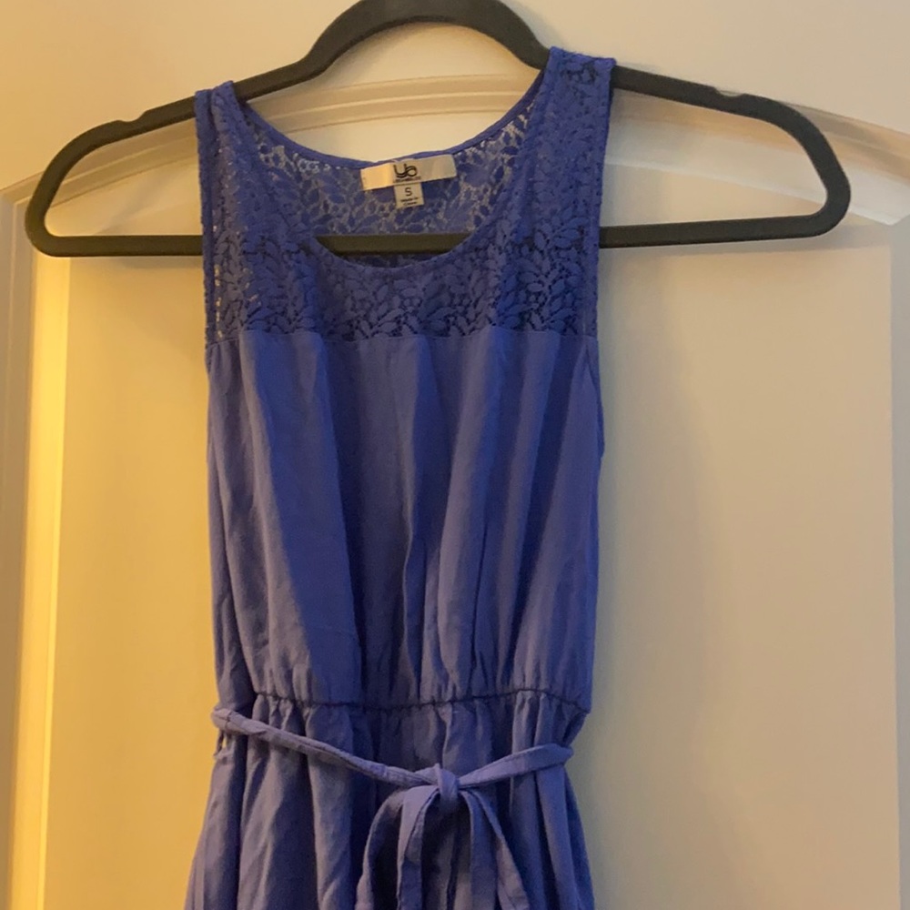 Periwinkle maxi dress with lace